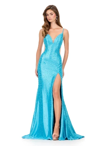 Ashley Lauren Style #12155 #0 Turquoise/Silver/Purple thumbnail