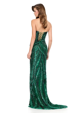 Ashley Lauren Style #12230 #3 Emerald/Fuchsia thumbnail