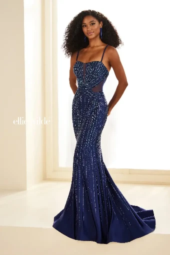 Ellie Wilde Style #EW36013 #1 Black Navy Blue thumbnail
