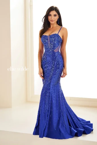 Ellie Wilde Style #EW36013 #0 default Black Navy Blue thumbnail