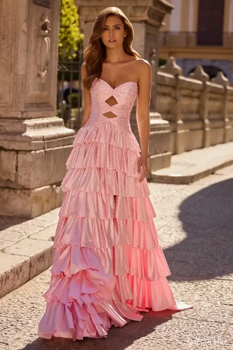 Sherri Hill Style #57416 #0 default Pink Royal Black/Silver thumbnail