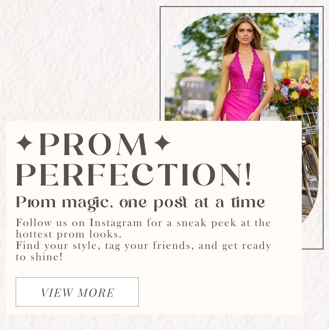 Instagram prom page banner mobile