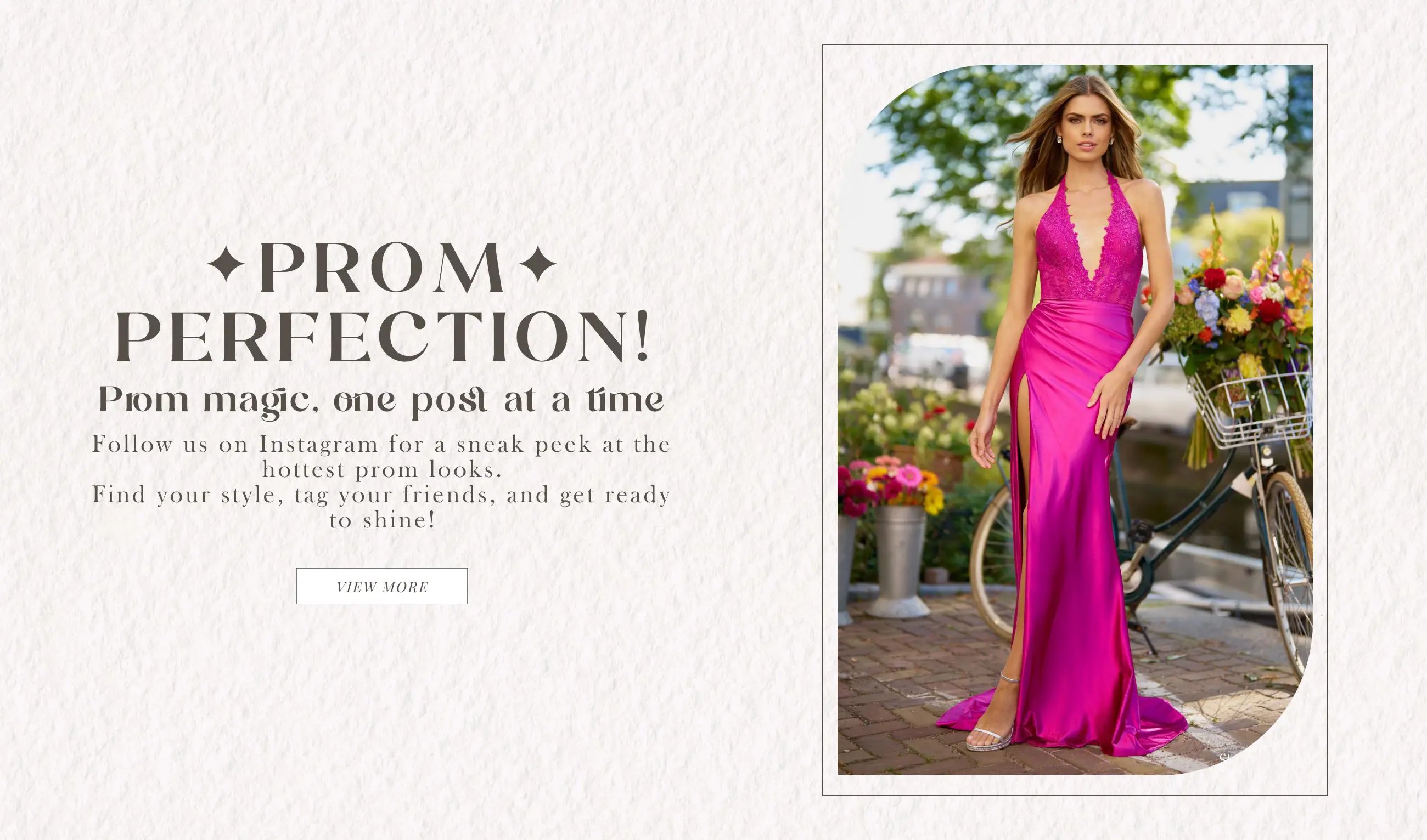 Instagram prom page banner desktop