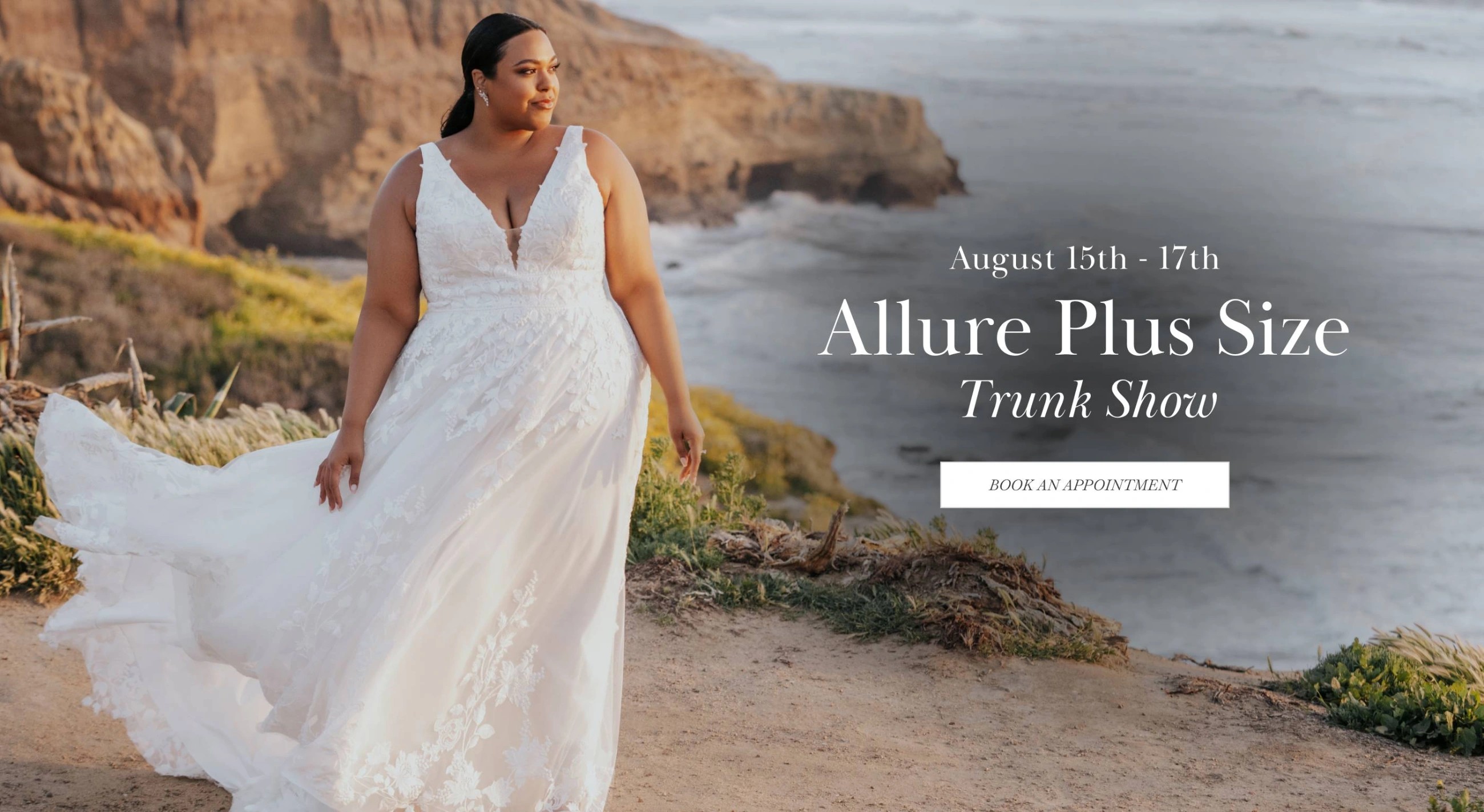 Allure Plus Size trunk show desktop banner