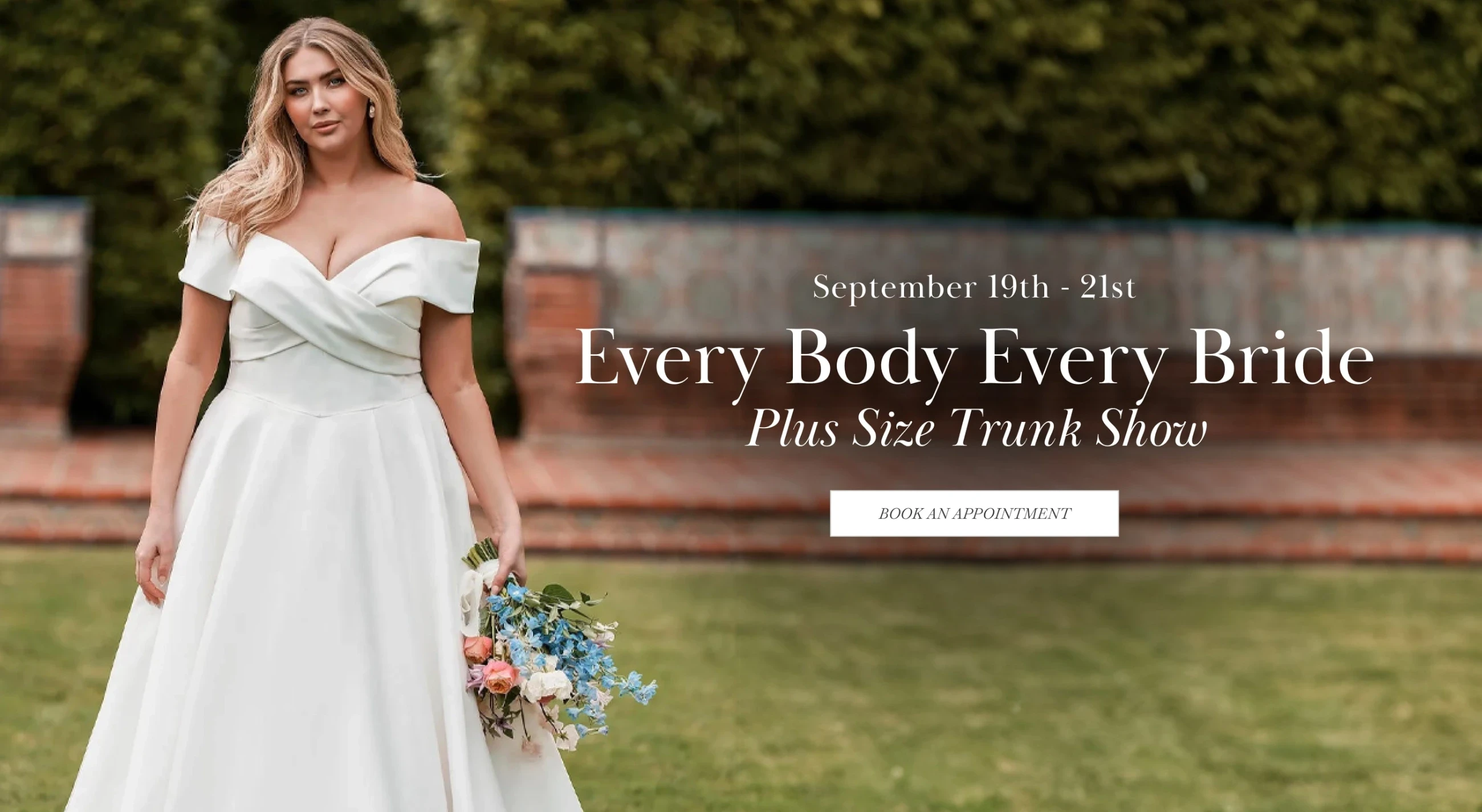 Every Body Every Bride Plus Size Trunk Show desktop banner