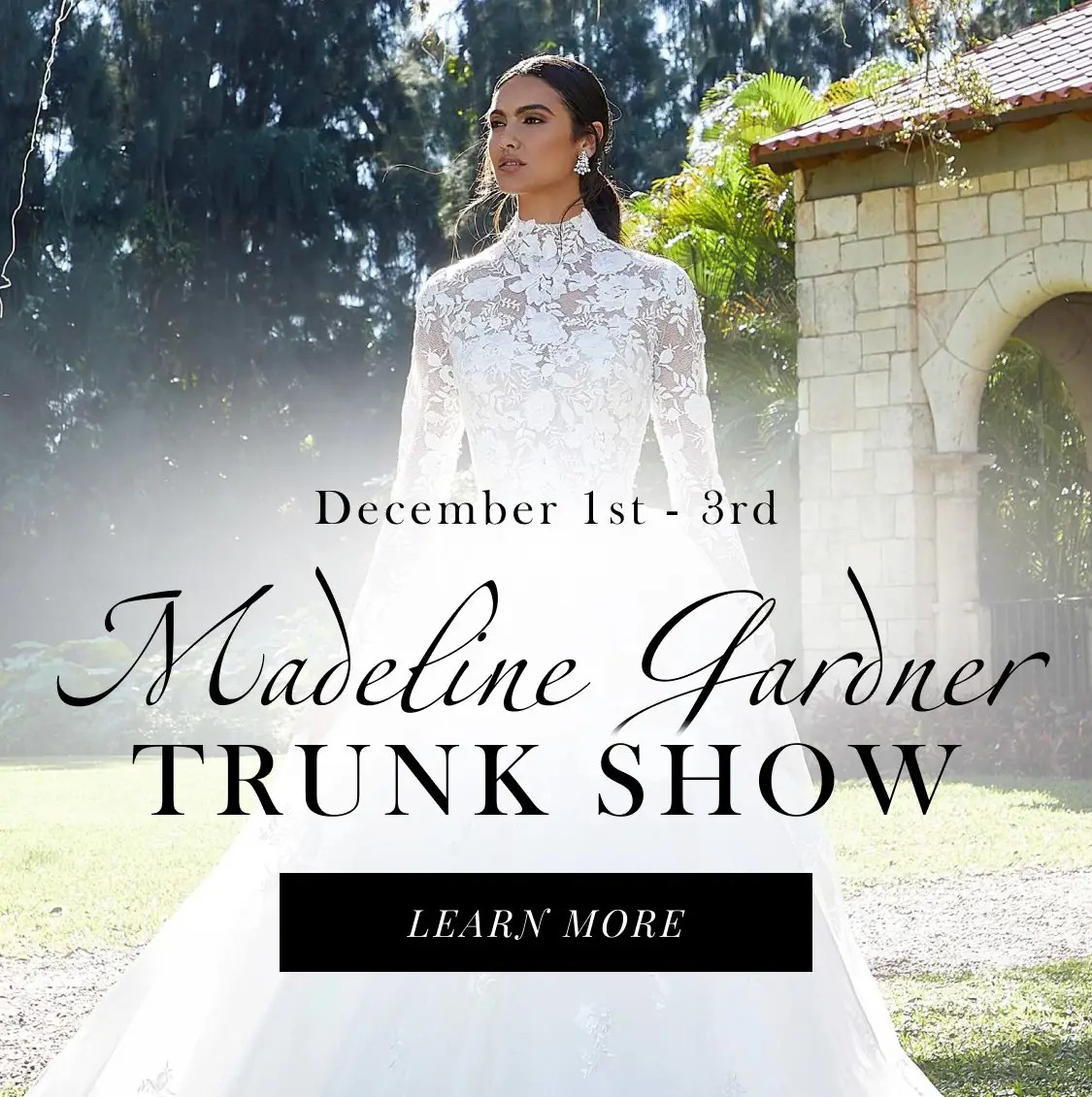 Madeline Gardner Trunk Show banner mobile